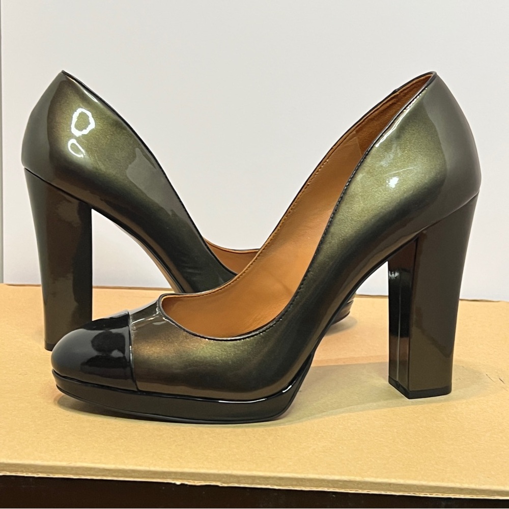 Shoes of Prey Black and Olive Heels Women’s Size 14W